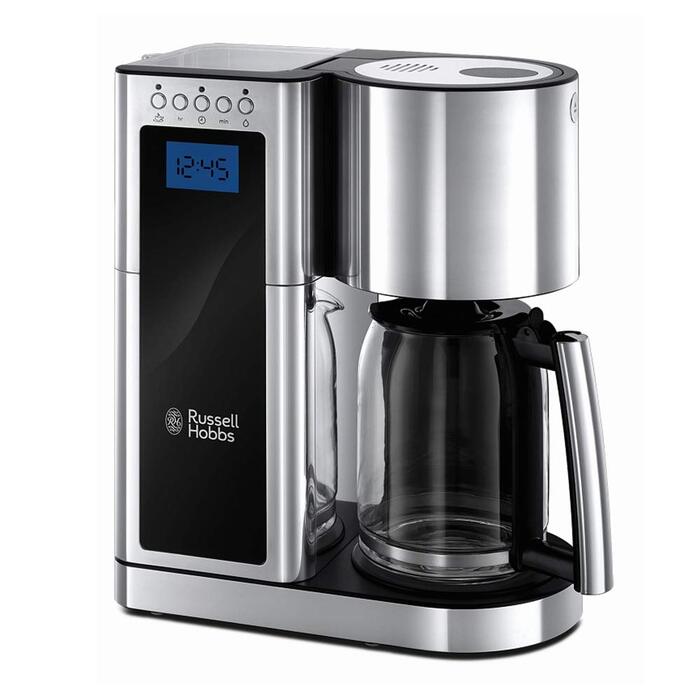 Тостер Russell Hobbs Elegance Glas/Нержавіюча сталь - 2 тости/1 широкий, підставка для булочок, 6 режимів, розморожування/підігрів