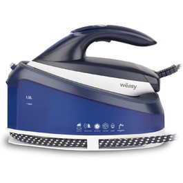 Парова праска-станція Weasy LIN220, 5,5 бар, 2200 Вт, 120 г/хв, нержавіюча підошва, вертикальне відпарювання, безперервна подача пари, резервуар 1,5 л, компактна
