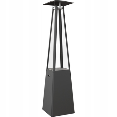 Газовий обігрівач-парасолька для саду KRATKI Umbrella 12кВт, чорний, пропан