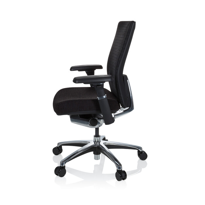 Крісло офісне NOVA PRO ALU тканина чорна hjh OFFICE