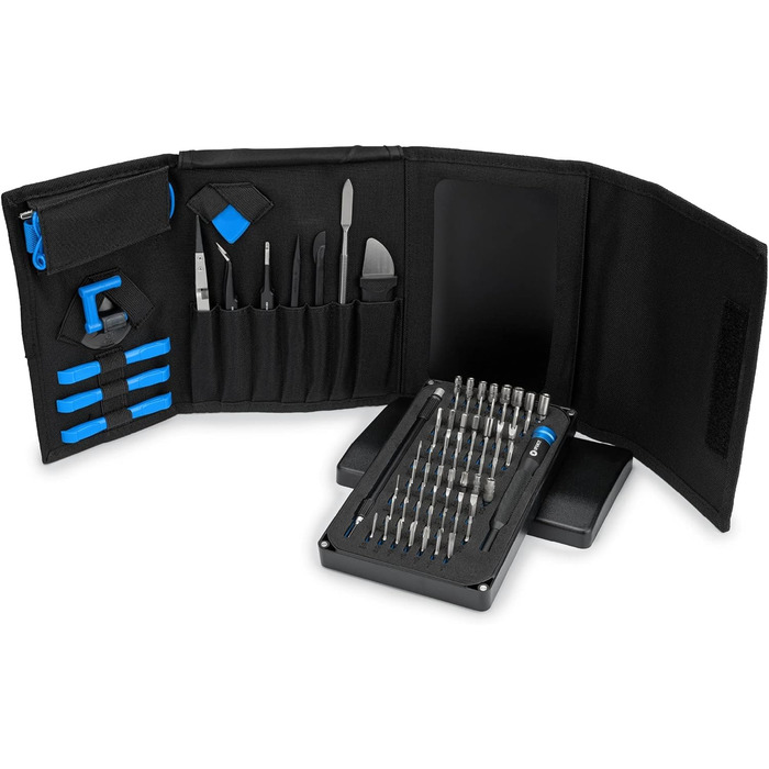 Набір інструментів iFixit Pro Tech для ремонту електроніки: біти та відкривачі для телефонів, ноутбуків, ПК, ігрових консолей (Синій)