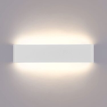 Світильник настінний LED Lightess 16W для сходів, білий, IP44, алюміній, холодне світло, сучасний дизайн для вітальні, спальні, коридору