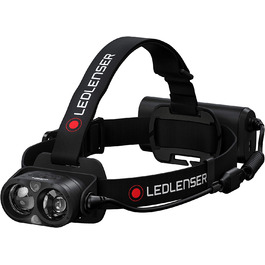 Налобний ліхтар Ledlenser H19R Core, 3500 люмен, акумуляторний, LED, з червоним світлом, водонепроникний IP67, дальність 300 м, USB-зарядка, Fusion Light
