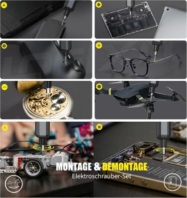 Набір викруток для ремонту електроніки 72 в 1 Torx/Pentalobe/Triwing для iPhone, MacBook, Xbox, PS5, окулярів