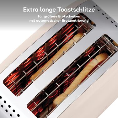 Тостер Russell Hobbs Colours Plus Edelstahl на 2 тости, нержавіюча сталь, 6 режимів, розморожування, підйом тостів, 1600 Вт, колір жасмин