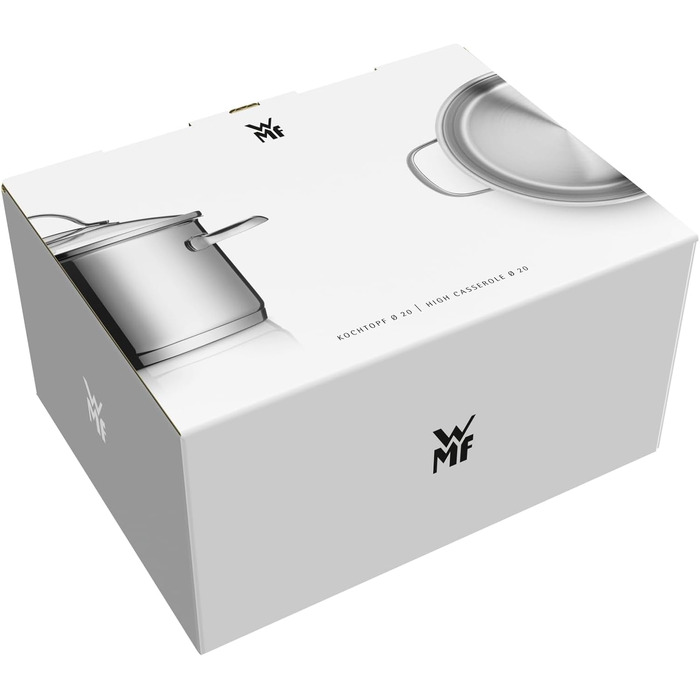 Каструля WMF Provence Plus 2л зі скляною кришкою, 16 см, нержавіюча сталь Cromargan, для індукції та духовки
