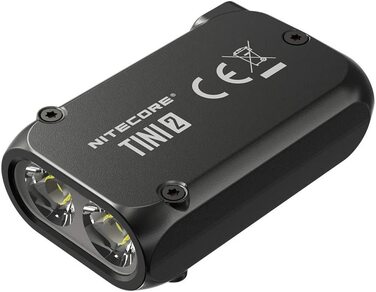 Ліхтар-брелок Nitecore TINI 2, 500 люмен, акумуляторний, чорний