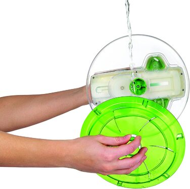 Сушарка для салату Zyliss Swift Dry 6 л, пластикова, зелена, з мискою, Aquavent технологія