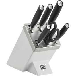 Набір ножів Zwilling All Star з технологією KiS, 7 предметів, кухонні ножі, білий