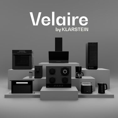 Морозивороб Klarstein Velaire, 500 Вт, 3 ємності по 0,6 л (загалом 1,8 л), 10 програм, сенсорний дисплей, для морозива, замороженого йогурту та сорбету, чорний