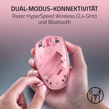 Бездротова ігрова миша Razer Orochi V2 Quartz — HyperSpeed та Bluetooth, оптичний сенсор 18K DPI, вага 60 г, для PC/Mac