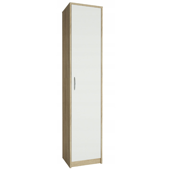 Стелаж Meble Bestseller 39 x 180 x 35 см, білий, дуб сонома