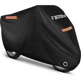 Favoto мотоциклетний чохол XXL 210T Oxford водонепроникний з покращеним замком, для вулиці та приміщення, 245x105x125 см