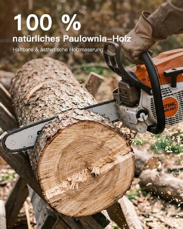 Настінна полиця AMADA HOMEFURNISHING з дерева Paulownia, 40x15x2.5 см, коричнева - для вітальні, спальні, кухні, офісу