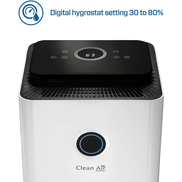 Осушувач-повітряочисник Clean Air Optima CA-704 SMART з HEPA-фільтром та UV-C лампою (10л/добу, до 40м²)