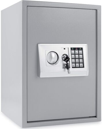 Електронний сейф KESSER 50x35x34,5 см, подвійний замок, товщина дверей 4 мм, настінний, з підсвічуванням, чорний, для документів
