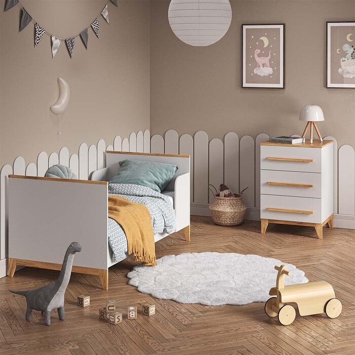 Комод VitaliSpa Malia, білий/дуб, 60x88 см