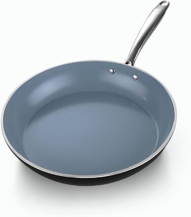 Набір посуду Cook N Home керамічний антипригарний 10 предметів сірий: каструлі, сковороди, казанок з кришкою