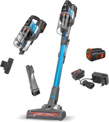 Акумуляторний пилосос 4-в-1 BLACK+DECKER 36В, безмішковий, з електрощіткою, для підлоги та ручний, комплект аксесуарів, модель 2020
