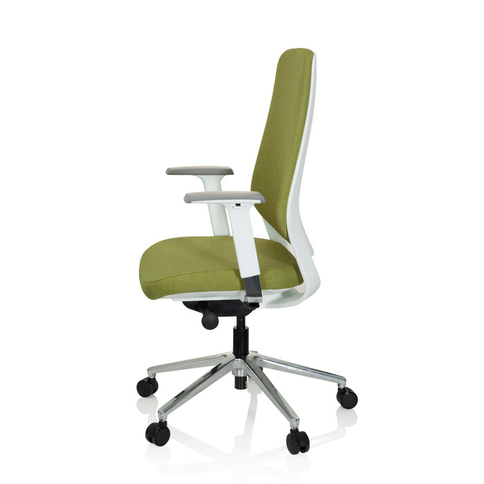 Офісне крісло / поворотне крісло CHIARO T4 WHITE тканина зелена hjh OFFICE