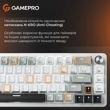 Механічна клавіатура GamePro Genesis Silverlight  (MK116)