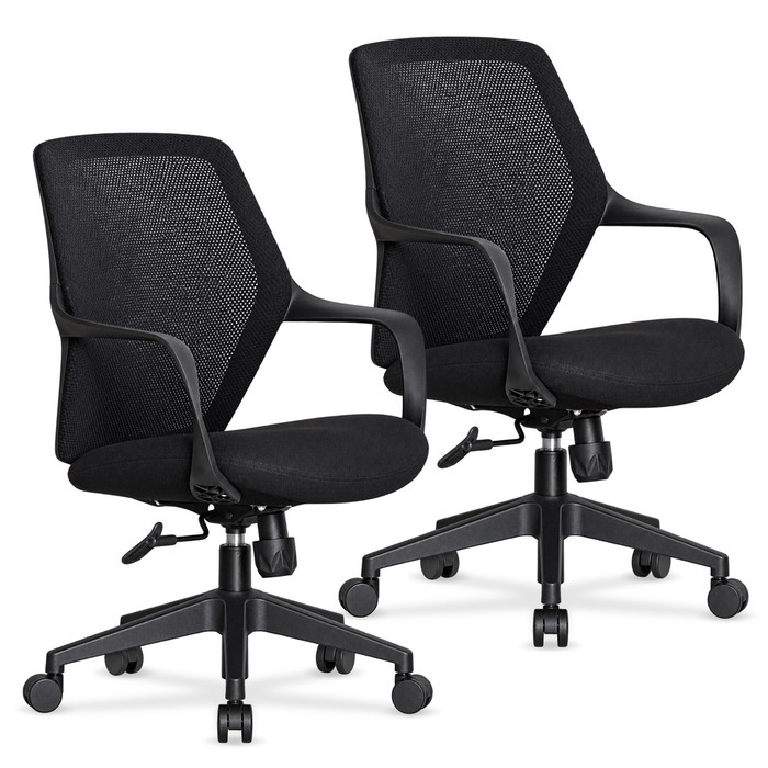 Комплект (2 шт)  крісло Mealux Arco Black (арт. HF-B10 F/B-X2)