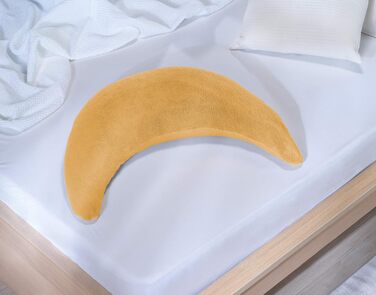 Theraline Подушка для годування та сну Plüschmond (Бежевий) з перлами, ергономічна подушка-кільце для вагітних та годуючих мам, прання 40°C