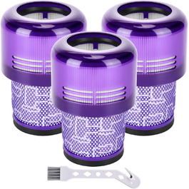 Комплект фільтрів Artraise для пилососів Dyson V11 V15, 3 шт, багаторазові, змінні HEPA-фільтри для Dyson V11 V15 SV14 SV22 Absolute Animal Detect Cyclone Extra Pro Torque Drive, сумісні з DY-970013-02 & 97001302