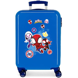 Дитяча валіза Marvel Spiderman Go Webs Go, 38x55x20 см, жорсткий ABS, 34 л, 2 кг, 4 подвійних колеса, кодовий замок