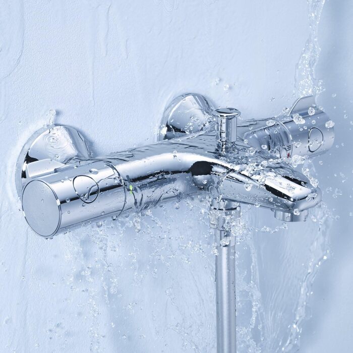 Змішувач для ванни Grohe Grohtherm 800 з термостатом, хром, 34567000 (S-Anschlüsse)
