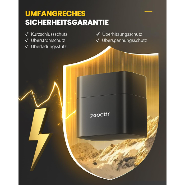 Набір з 8 акумуляторів AA Li-ion 1.5V 3600mWh з зарядним пристроєм та кейсом для зберігання, перезарядні літієві батарейки