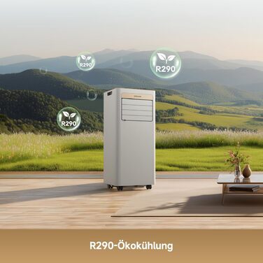 Мобільний кондиціонер Dreame P-Wind10 9000 BTU 3-в-1: охолодження, осушення, вентиляція. Керування через додаток, нічний режим, самоочищення