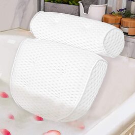 Подушка для ванни Idle Hippo 4D Air Mesh, нековзна, з присосками, люкс для голови, шиї та спини