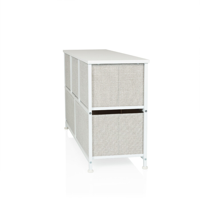 Комод FOLDAR 100x30x55см 5 відділень сірий hjh LIVING
