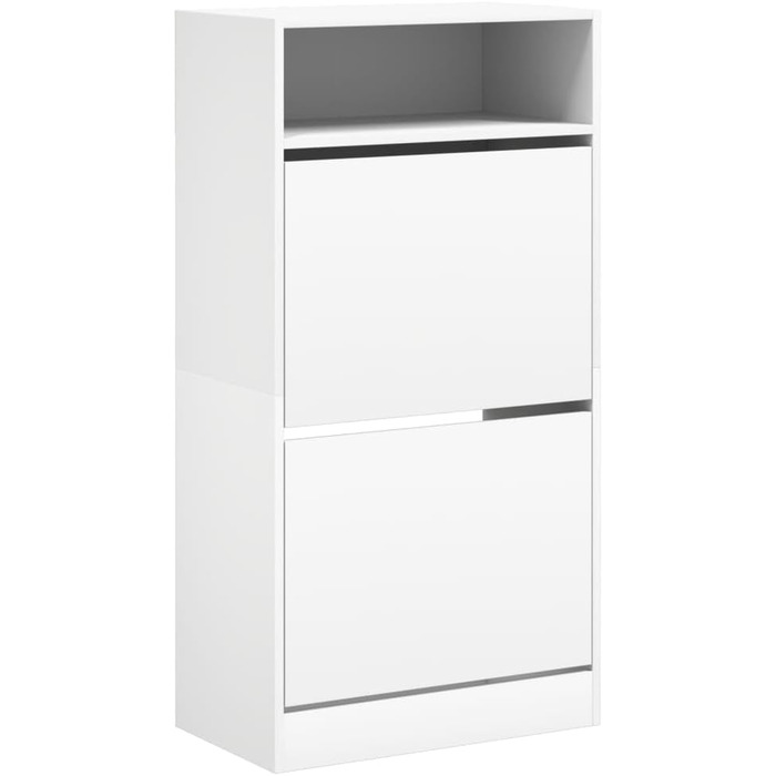 Шафа для взуття vidaXL біла 60x34x116 см, ДСП