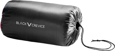 Дитячий спальний мішок BLACK CREVICE, 165 см, водонепроникний, дихаючий, для кемпінгу, з чохлом, рожевий