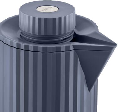 Термос Alessi Plissé MDL12 G - дизайн-термос з подвійними стінками, 1 л, сірий