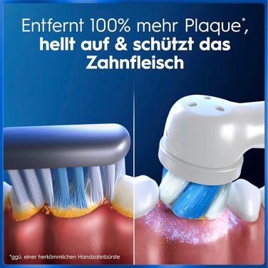 Електрична зубна щітка Oral-B iO Series 5, набір з 2 шт (чорна та біла), з додатковою насадкою та білим футляром