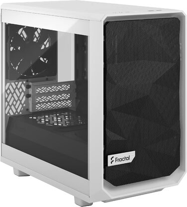 Корпус Fractal Design Meshify 2 Nano White TG Clear Tint, білий, скляна панель, компактний, для ігрових ПК