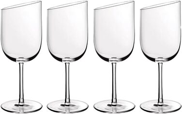 Набір келихів для білого вина Villeroy & Boch NewMoon, 4 шт, кришталеве скло, сучасний дизайн, прозорі, підходять для посудомийки
