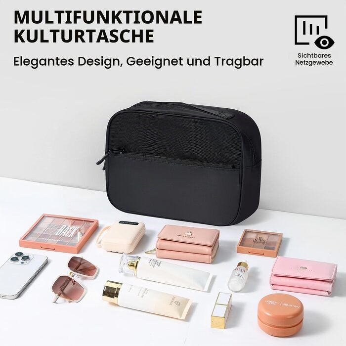Набір органайзерів для валізи Packing Cubes (8 предметів), легкі дорожні сумки-вставки для одягу та аксесуарів, чорні