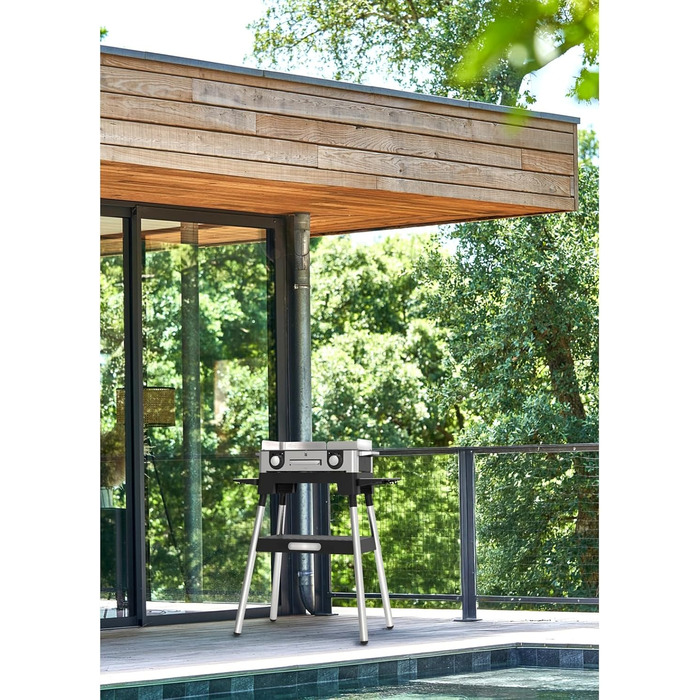 Основа для гриля WMF Lono Master-Grill 50x28 см з регульованими зонами нагріву, нержавіюча сталь, для барбекю на вулиці