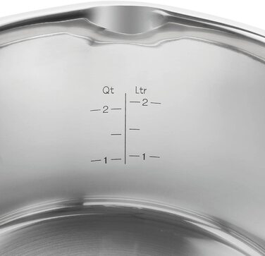 Набір каструль ZWILLING TrueFlow, 4 шт., з носиком для зливу, для індукції, нержавіюча сталь, сріблястий