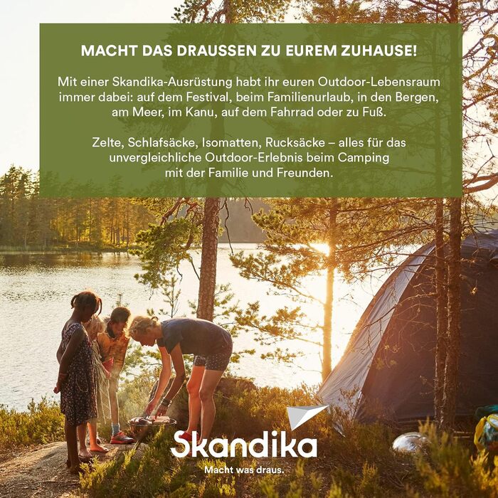Надувний туристичний килимок Skandika Elite Double 16 см, ультралегкий, товстий, для кемпінгу та походів, антрацит, з сумкою