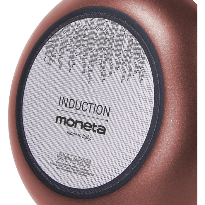 Набір сковорідок Moneta Stratomax Induction 20/24/28 см, алюміній, індукція, мідне покриття