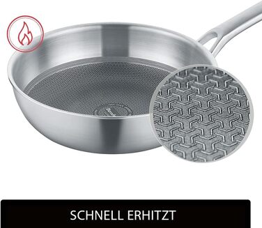 Wok Berndes Tricion Resist 26 см з кришкою, 3,4 л, антипригарний, для всіх плит, індукція
