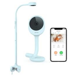 Відеоняня NETVUE Blau: дитяча IP-камера 1080P з кріпленням 4-в-1, двостороннім аудіо, датчиком руху, моніторингом температури та аналізом сну
