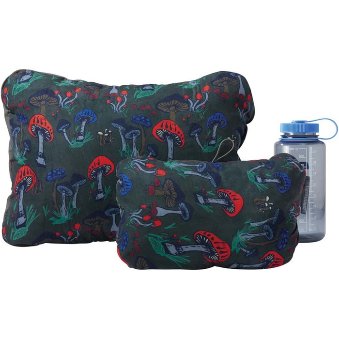 Термонадувна подушка Therm-a-Rest Cinch Small, зелена, 28x38x13 см, компресійна, Funguy принт