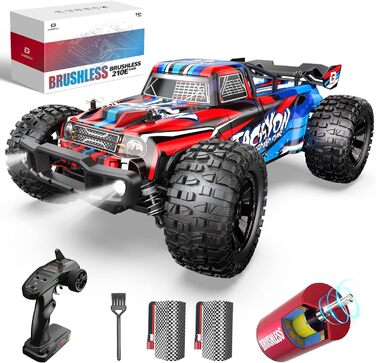 Радіокерований автомобіль DEERC 1:10 4WD 60+ км/год, безщітковий, для дорослих, позашляховик, 40+ хв роботи, подарунок хлопчику (210E)