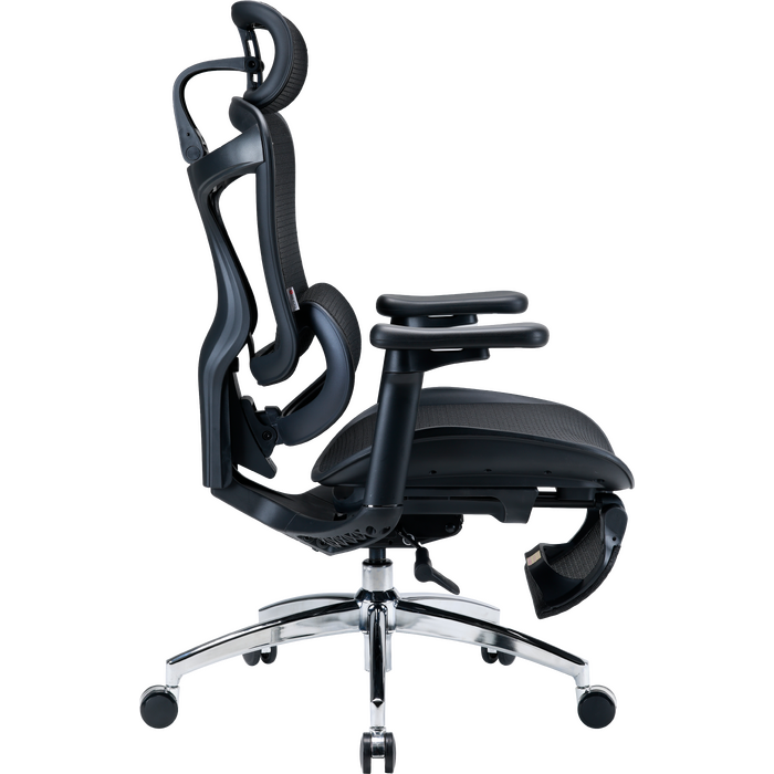 Крісло офісне з підставкою для ніг Sihoo DORO C300L Mesh Black with footrest